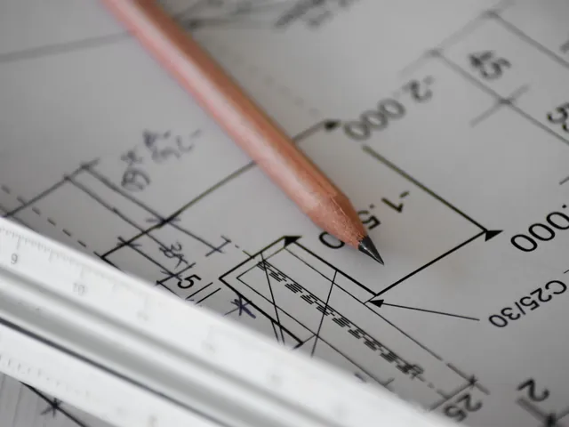 Plans et préparation de chantier — photographie d’illustration